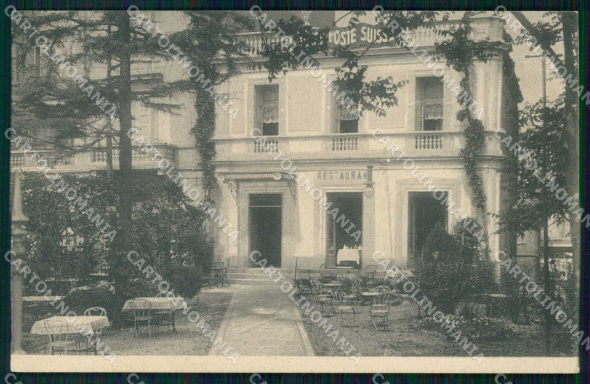 Milano Città Hotel Poste Suisse Giardino cartolina RT5716 – fronte