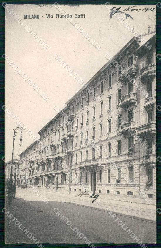 Milano Città Via Aurelio Saffi cartolina RT5717 – fronte