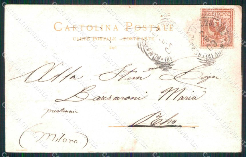 Milano Città Darsena Porta Ticinese Barche Fotocromo 1073 cartolina RT5749 – retro