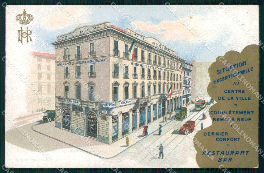 Milano Città Hotel Ristorante Regina Tram cartolina RT5755 – fronte