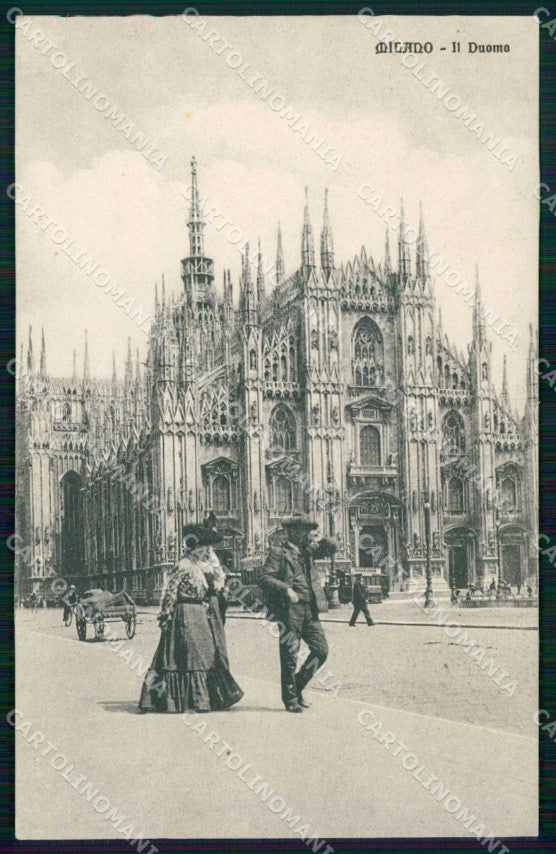 Milano Città Duomo Tram cartolina RT5761 – fronte