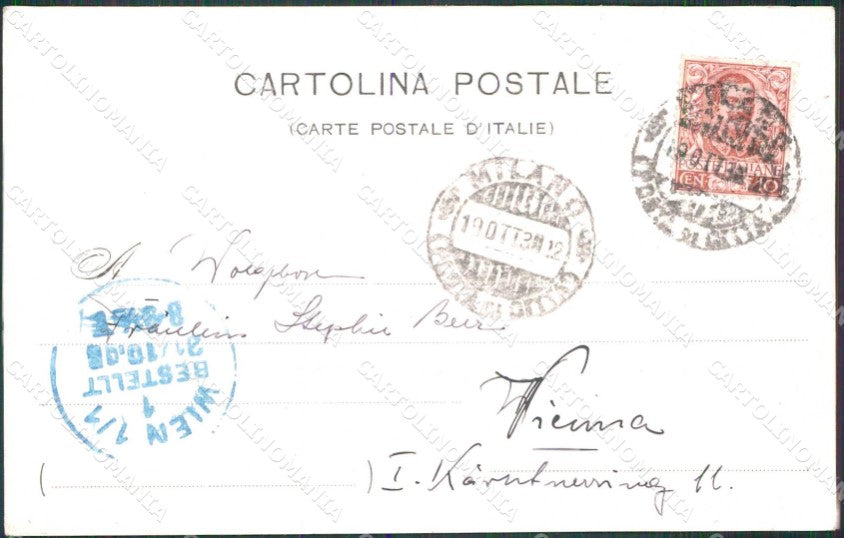 Milano Città Ristoranti Riuniti Savini Sempione Tram cartolina RT5764 – retro