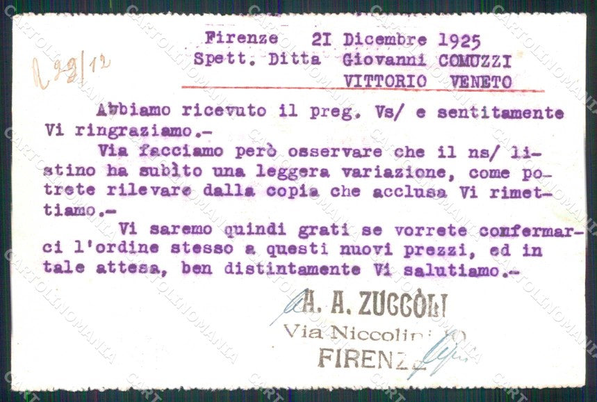 Milano Città Ditta Ripulitura Strass Commerciale cartolina RT5813 – retro