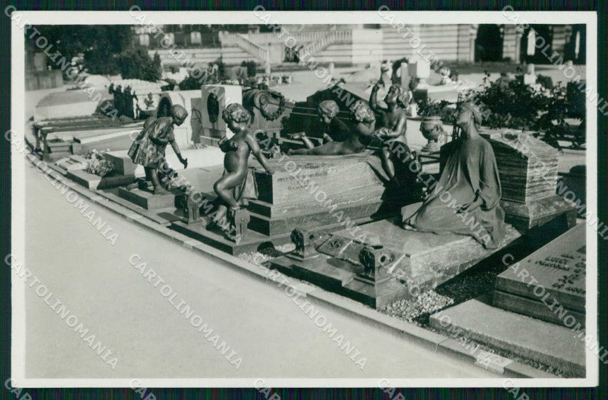 Milano Città Cimitero Monumentale Gruppo di Puttini Foto cartolina RT5820 – fronte