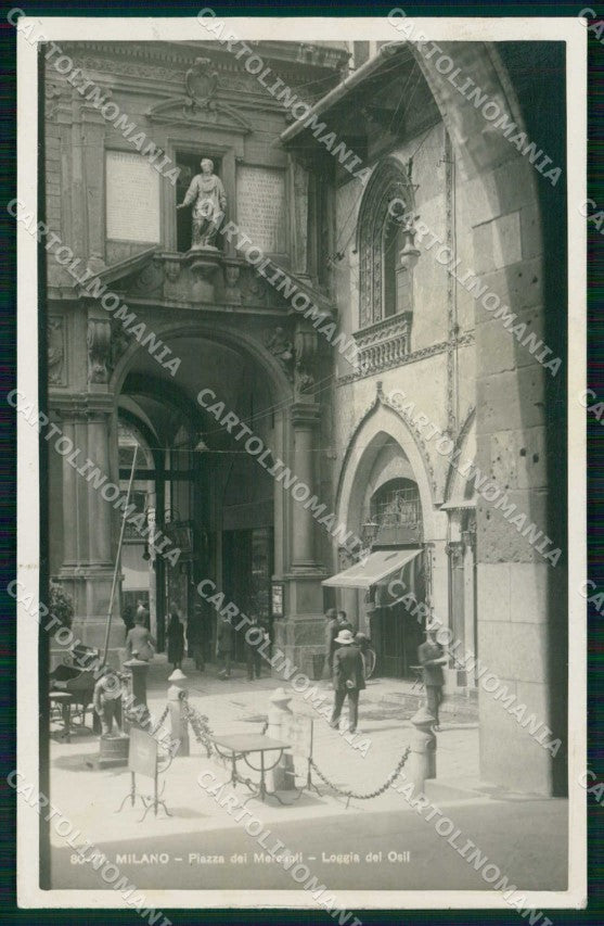 Milano Città Piazza Mercanti Loggia dei Osii Brunner 80 77 Foto cartolina RT5828 – fronte