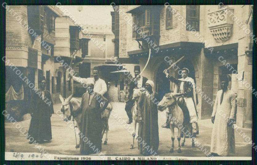Milano Città Esposizione Primi del Novecento Il Cairo Foto cartolina RT5837 – fronte