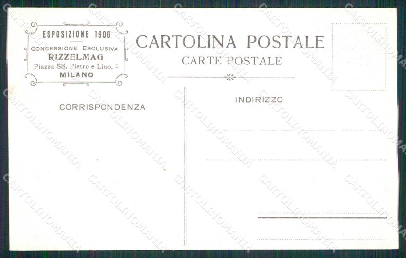 Milano Città Esposizione Primi del Novecento Il Cairo Foto cartolina RT5837 – retro