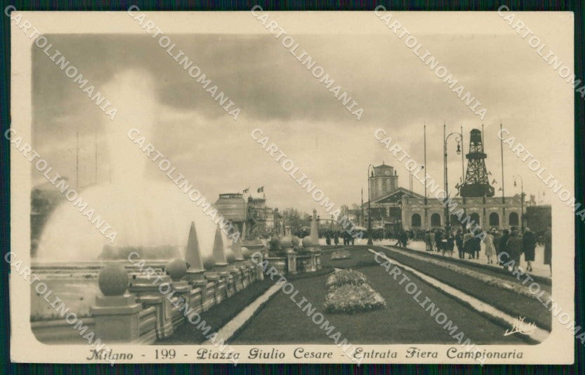Milano Città Piazza Giulio Cesare Fiera Campionaria Foto cartolina RT5864 – fronte
