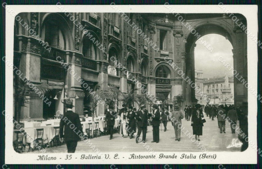 Milano Città Galleria Vittorio Emanuele Ristorante Foto cartolina RT5881 – fronte