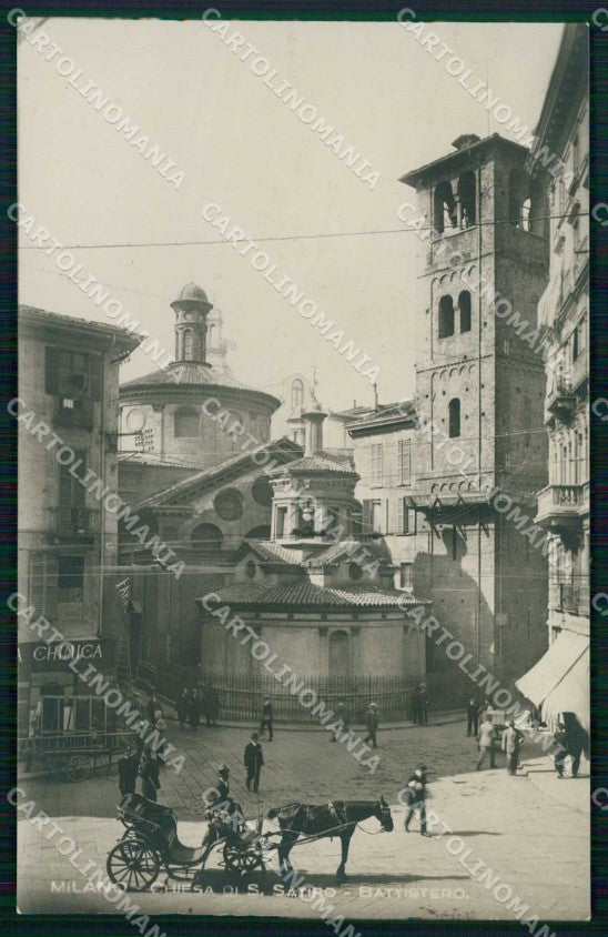 Milano Città Chiesa di San Satiro Battistero Foto cartolina RT5889 – fronte