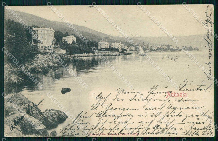 Croazia Croatia Abbazia Opatija Stengel 4798 cartolina RT5920 – fronte