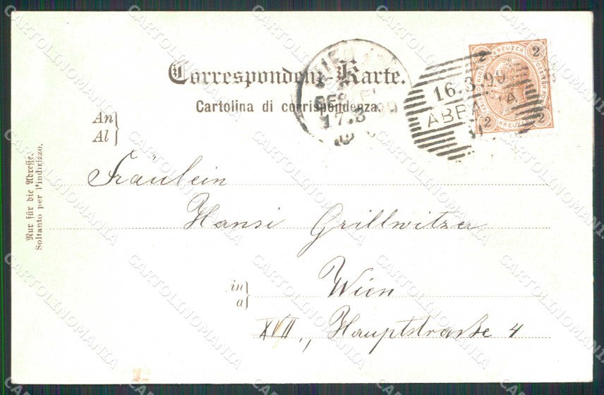 Croazia Croatia Abbazia Opatija Saluti da Villa Amalia cartolina RT5924 – retro
