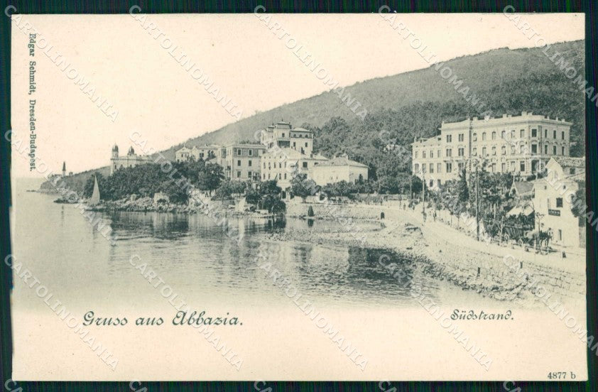 Croazia Croatia Opatija Saluti da cartolina RT5926 – fronte