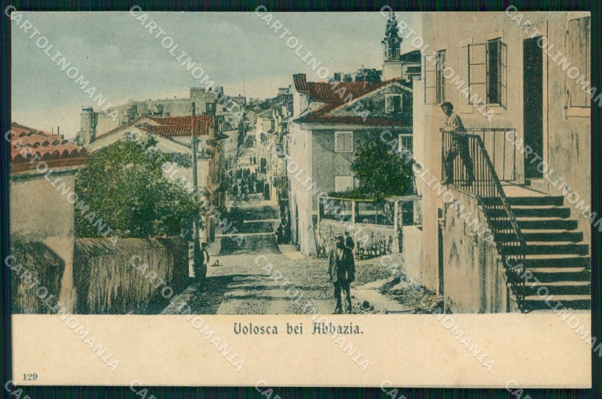 Croazia Croatia Abbazia Opatija Borgo dei Pescatori cartolina RT5936 – fronte