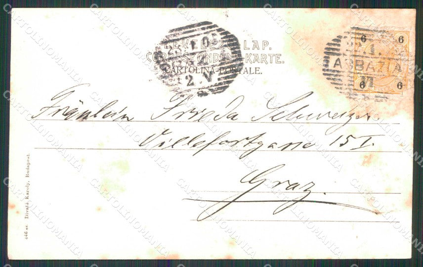 Croazia Croatia Abbazia Opatija Barche ABRASA cartolina RT5942 – retro