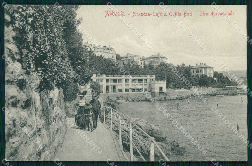 Croazia Croatia Abbazia Opatija Passeggiata Stengel 37307 cartolina RT5956 – fronte