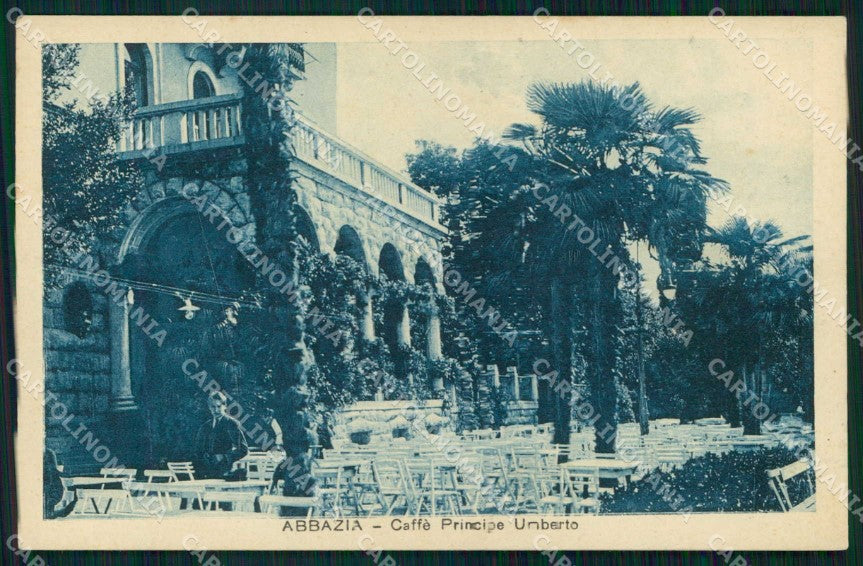 Croazia Croatia Abbazia Opatija Caffè Principe Umberto cartolina RT5958 – fronte