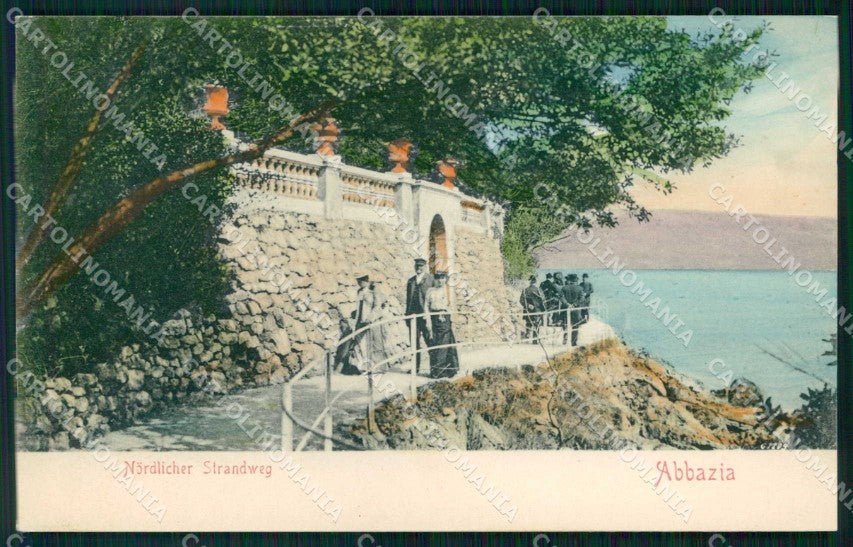 Croazia Croatia Abbazia Opatija Passeggiata cartolina RT5967 – fronte