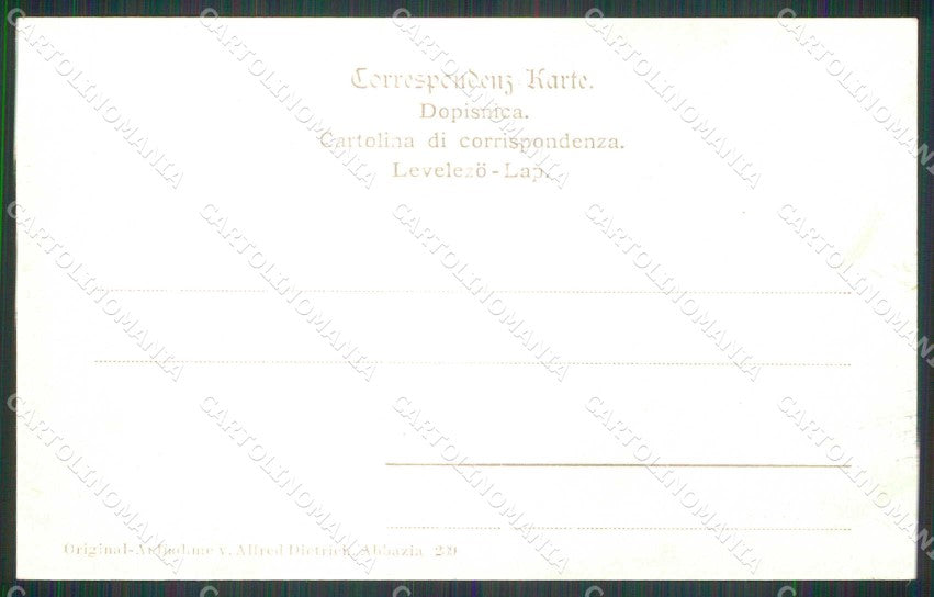 Croazia Croatia Abbazia Opatija Passeggiata cartolina RT5967 – retro