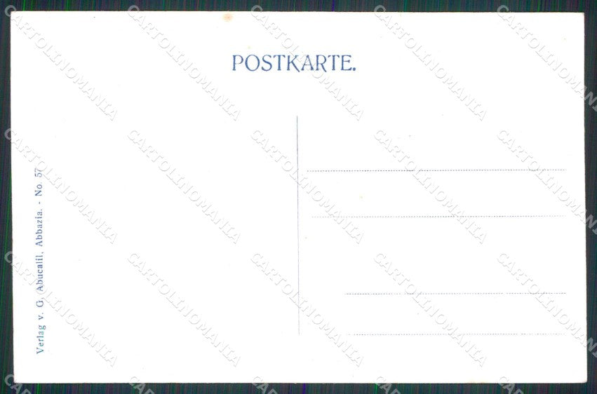 Croazia Croatia Abbazia Opatija Barca cartolina RT5982 – retro