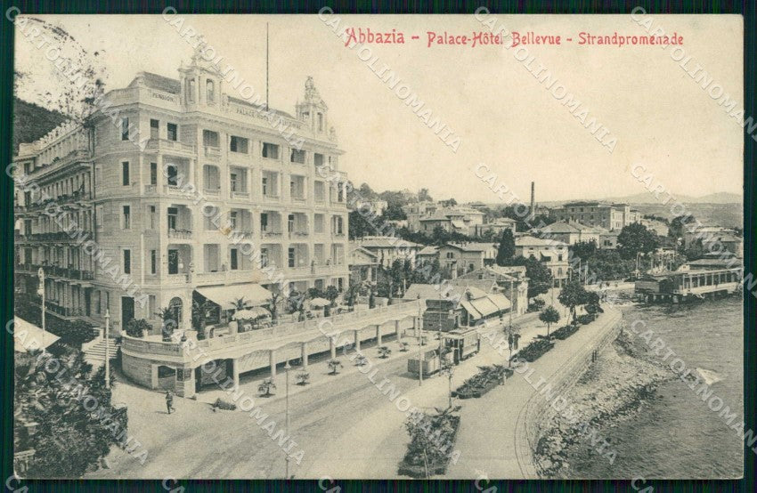 Croazia Croatia Abbazia Opatija Hotel Bellevue Stengel 37305 cartolina RT5986 – fronte
