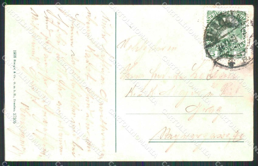 Croazia Croatia Abbazia Opatija Hotel Bellevue Stengel 37305 cartolina RT5986 – retro