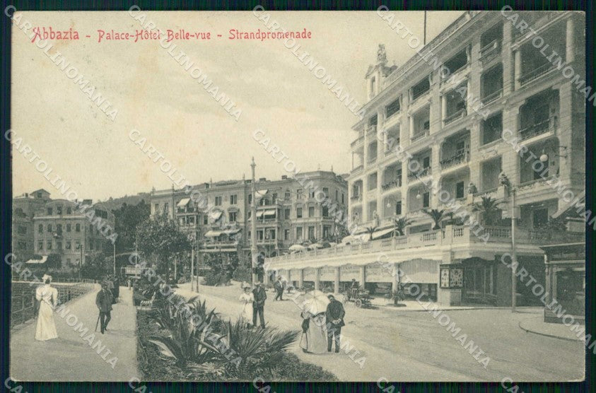 Croazia Croatia Abbazia Opatija Hotel Bellevue Stengel 37286 cartolina RT5988 – fronte