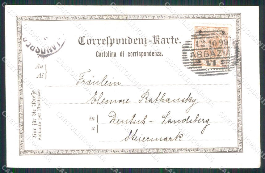 Croazia Croatia Abbazia Opatija Saluti da Barche cartolina RT5993 – retro