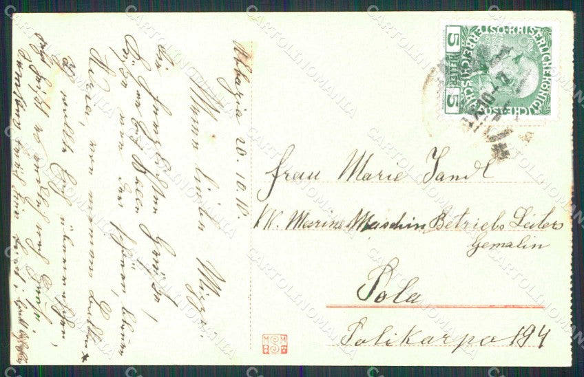 Croazia Croatia Abbazia Opatija Barca cartolina RT5995 – retro