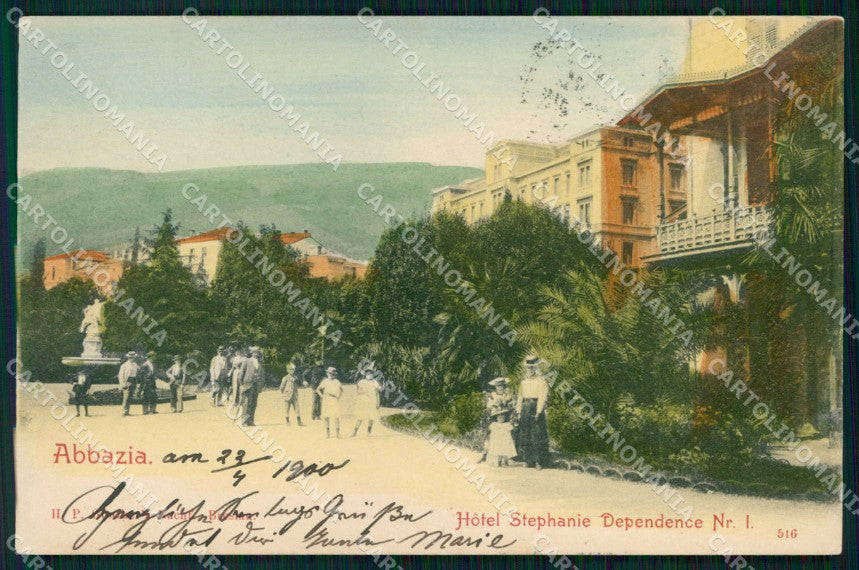 Croazia Croatia Abbazia Opatija Hotel Stefanie cartolina RT5999 – fronte