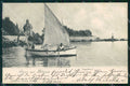 Croazia Croatia Abbazia Opatija Saluti da Barca a Vela cartolina RT6010 – fronte