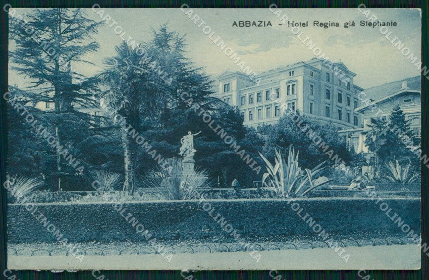 Croazia Croatia Abbazia Opatija Hotel Stefanie SCOLLATA cartolina RT6018 – fronte