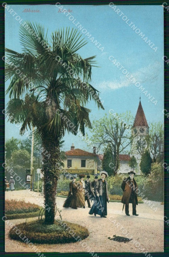 Croazia Croatia Abbazia Opatija Chiesa cartolina RT6019 – fronte