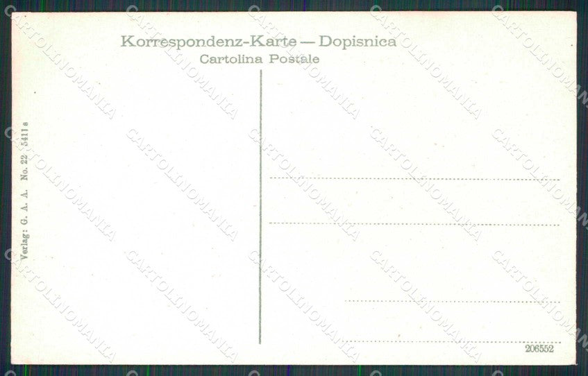 Croazia Croatia Abbazia Opatija Saluti da Villa Melanie cartolina RT6024 – retro