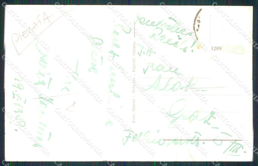 Croazia Croatia Abbazia Opatija Albergo Eden PIEGATA Foto cartolina RT6025 – retro
