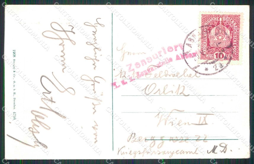 Croazia Croatia Abbazia Opatija Piroscafo Stengel 4796 cartolina RT6028 – retro