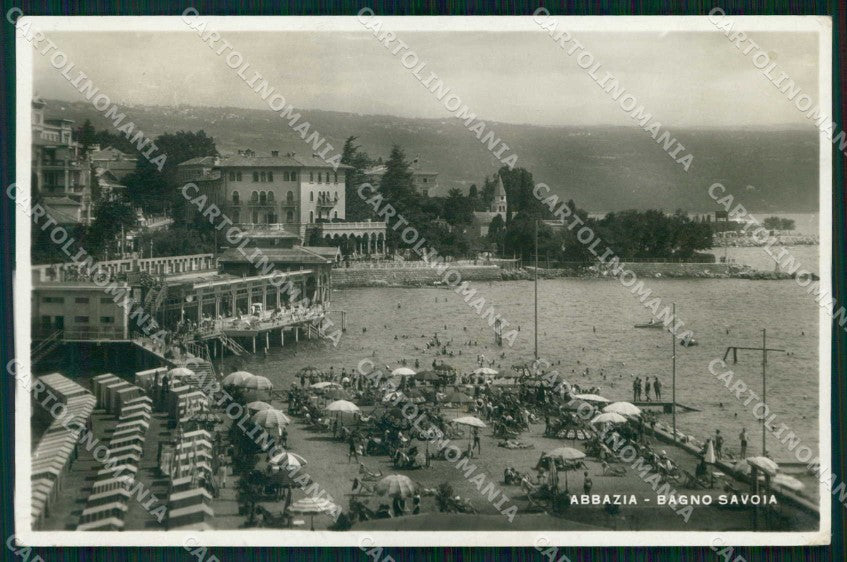 Croazia Croatia Abbazia Opatija Bagno Savoia Foto cartolina RT6043 – fronte