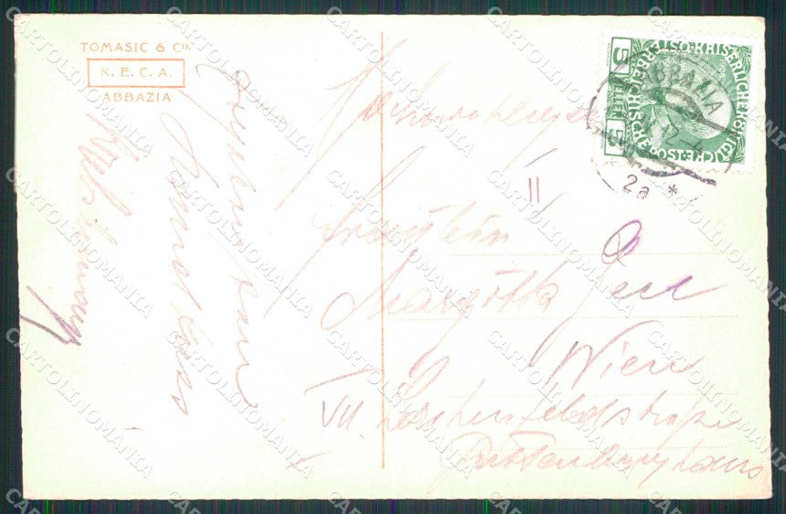 Croazia Croatia Abbazia Opatija Buona Pasqua Foto cartolina RT6045 – retro