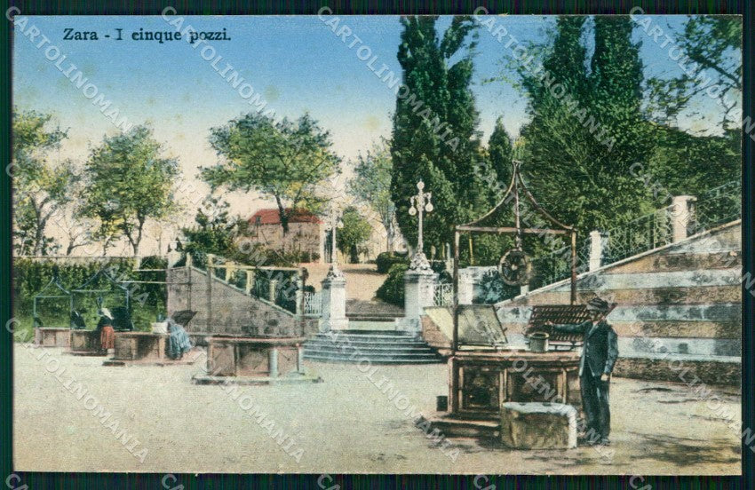 Croazia Croatia Zara Zadar Cinque Pozzi cartolina RT6051 – fronte