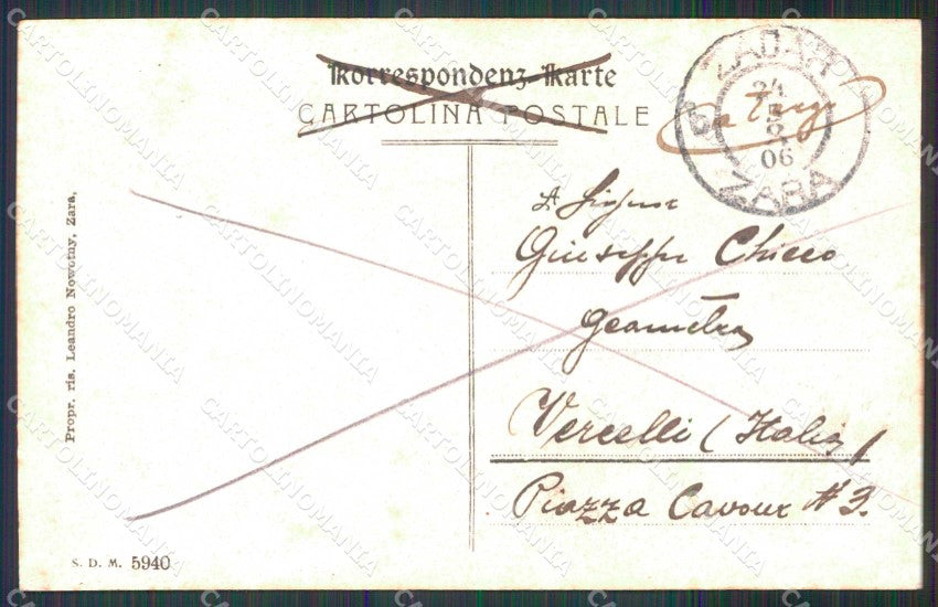 Croazia Croatia Zara Zadar Interno della Fossa Barche cartolina RT6062 – retro