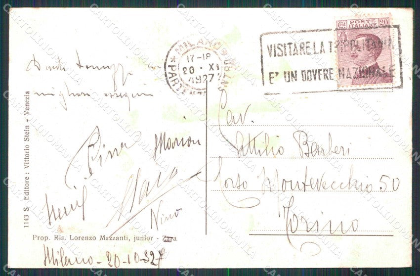 Croazia Croatia Zara Zadar Costumi Dalmati Stein 1143 cartolina RT6083 – retro