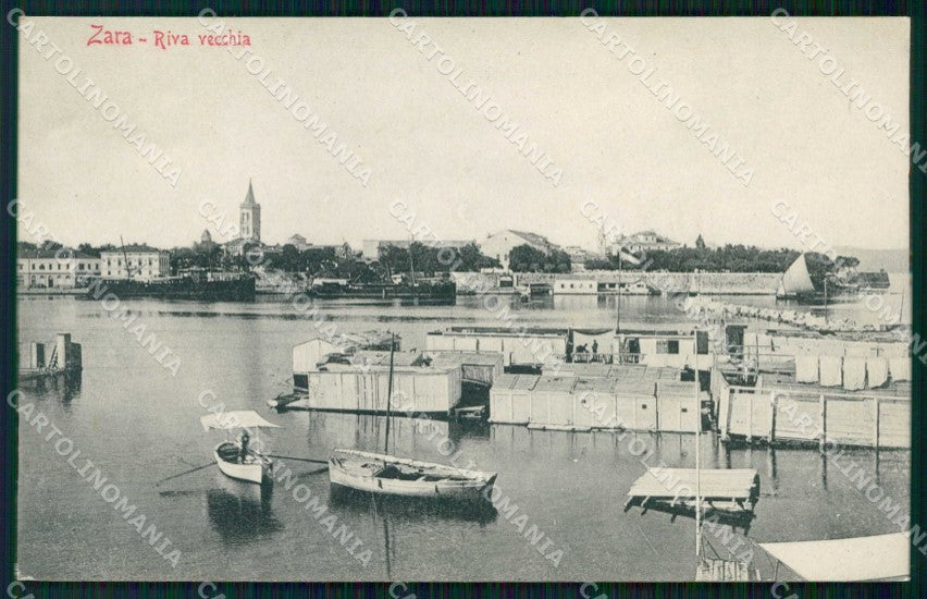 Croazia Croatia Zara Zadar Riva Vecchia Barche Stengel 4901 cartolina RT6098 – fronte