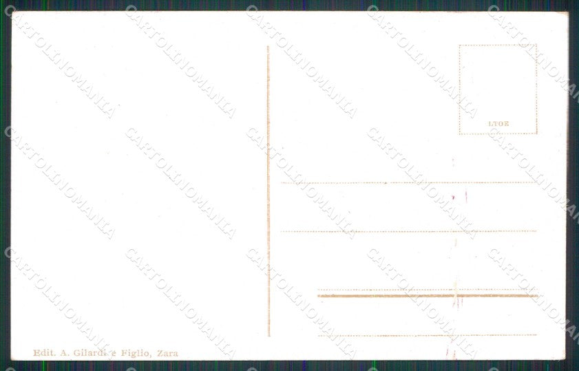 Croazia Croatia Zara Zadar Colonna Campo San Simeone cartolina RT6108 – retro