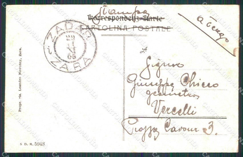 Croazia Croatia Zara Zadar Piazza Marina cartolina RT6120 – retro
