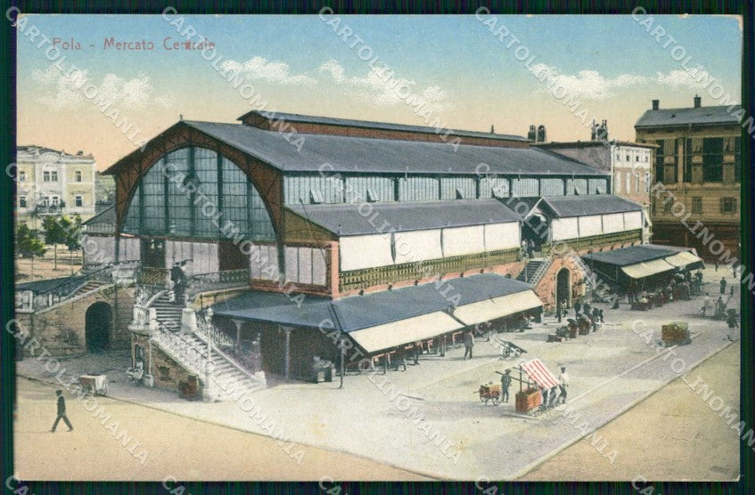Croazia Croatia Pola Pula Mercato Centrale cartolina RT6136 – fronte
