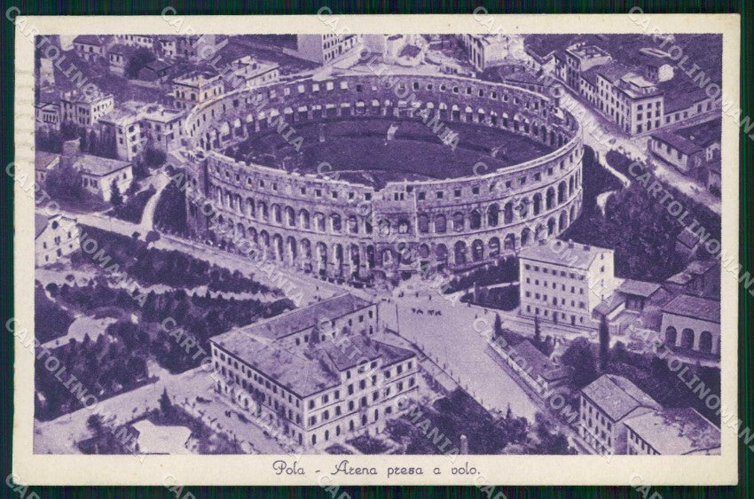 Croazia Croatia Pola Pula Arena Veduta Aerea cartolina RT6149 – fronte