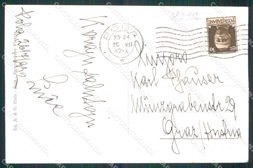 Croazia Croatia Pola Pula Arena Veduta Aerea cartolina RT6149 – retro