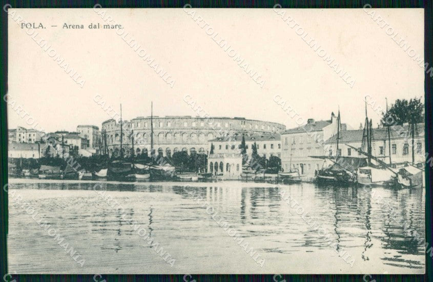Croazia Croatia Pola Pula Arena Vista dal Mare cartolina RT6172 – fronte
