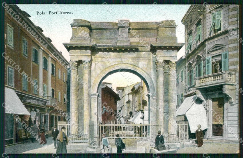 Croazia Croatia Pola Pula Port'Aurea Trenkler 67316 cartolina RT6182 – fronte