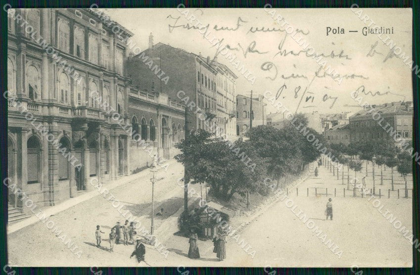 Croazia Croatia Pola Pula Giardini Modiano 5819 cartolina RT6183 – fronte